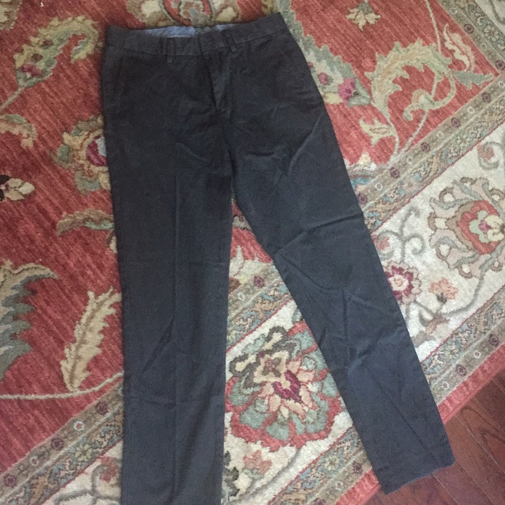J Crew men's 31/32 Slim Bowery pants in black